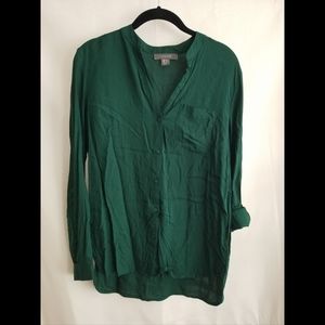 Dark green button up shirt